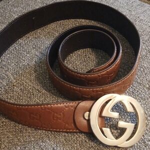 Gucci belt, brown